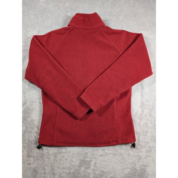 Columbia Vintage Fleece Jacket Womens Size Medium Red Full Zip Outdoor Hiking - Picture 10 of 10